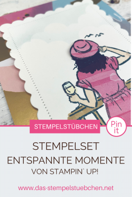 Stempelset Entspannte Momente von Stampin Up mit besonderer Technik Karte basteln