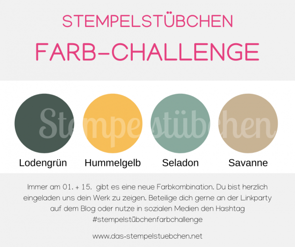 Farb-Challenge Stempelstübchen Kreativ Basteln Rostock Mecklenburg Stampin Up Farbkombination