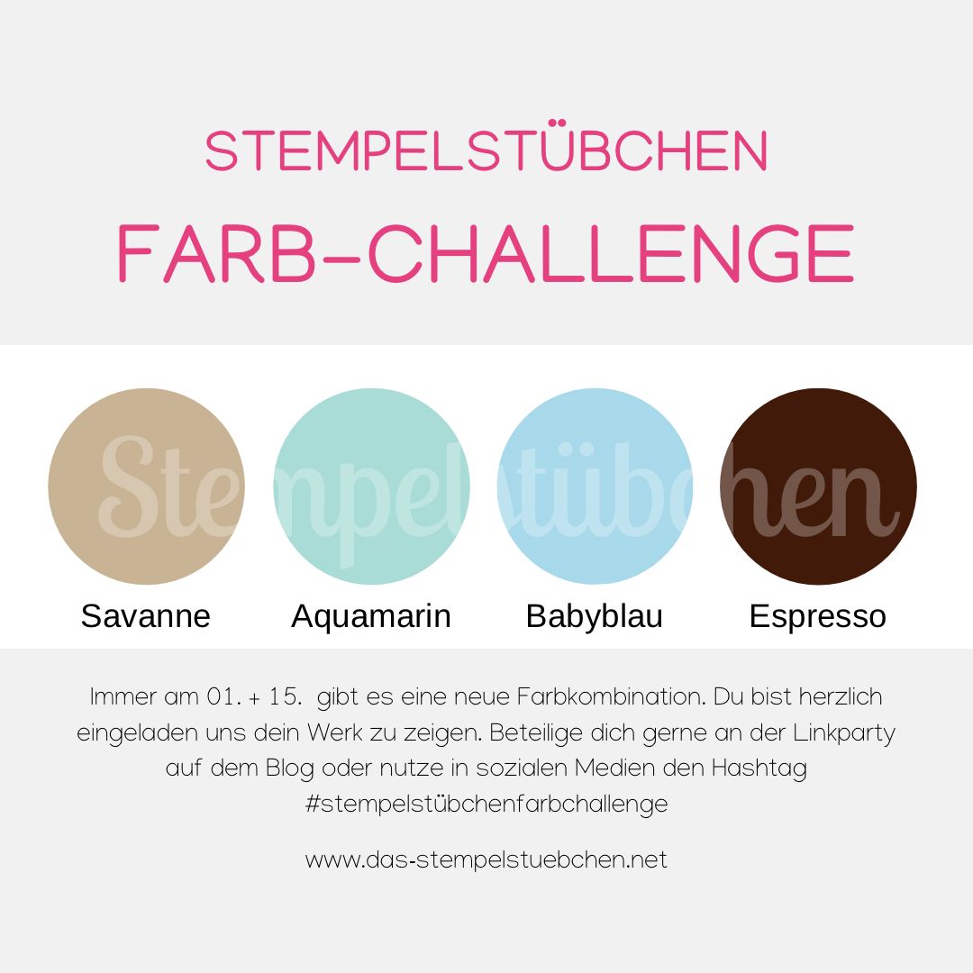 Farbchallenge-Stampin-Up-Savanne-Aquamarin-Babyblau-Espresso-Farbkombination-Idee